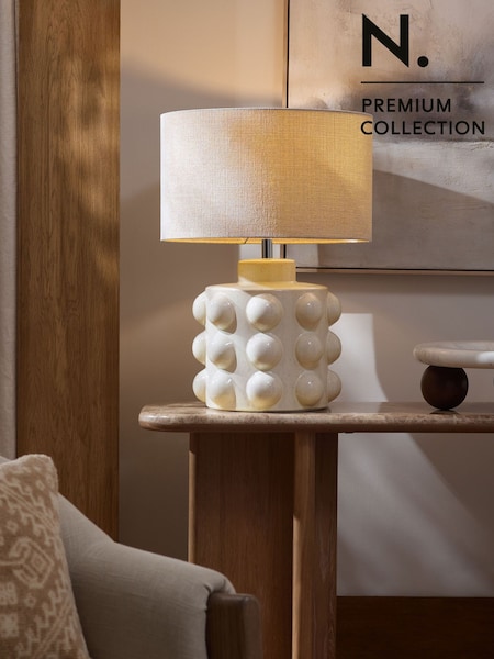 White N. Premium Large Bobble Table Lamp (F49654) | €185