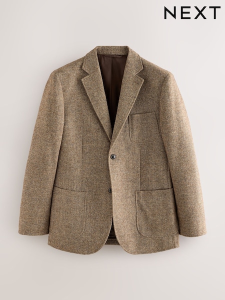 Sand Relaxed Fit Wool Blend Suit Jacket (F49795) | 490 QAR