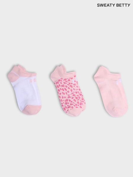 Pink - Sweaty Betty Lightweight Trainer Socks 3 Pack (F49843) | 31 €