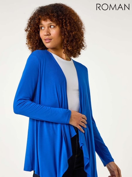 modra - Roman Waterfall Front Jersey Knit Cardigan (F49863) | € 42