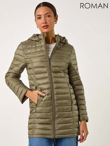 Roman Green Padded Hood Jacket (F49985) | ₪409