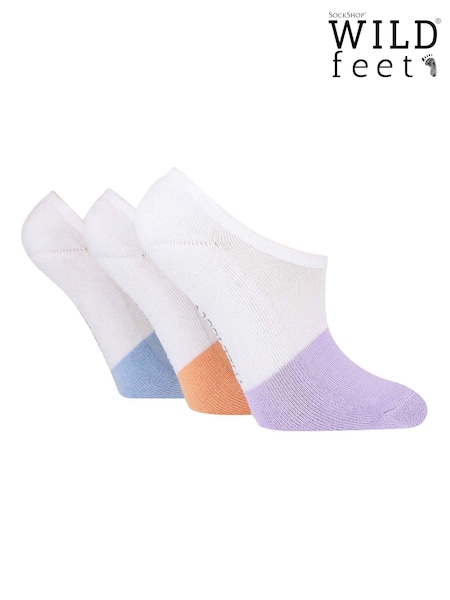 Morado - Wild Feet Bamboo Cushioned Super Bajo Cut Trainer Liners with Heel Grip (F50014) | 17 €