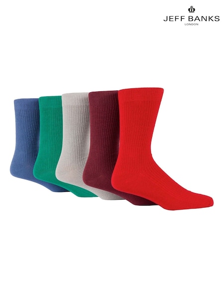 Jeff Banks Red Cotton Leisure Socks (F50022) | €21