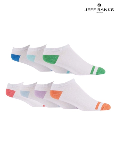 Jeff Banks White Cotton Trainer Socks (F50039) | €21