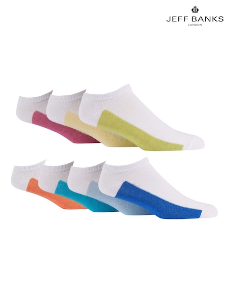 Jeff Banks White Off Cotton Trainer Socks (F50060) | €21
