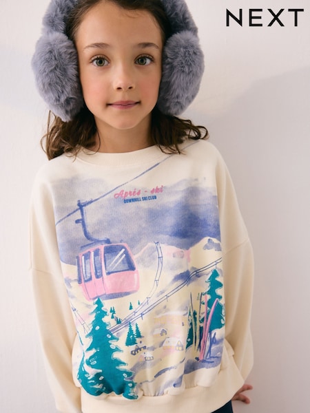 Ecru Aspen Long Sleeve Sweat Top (3-16yrs) (F50063) | €15 - €21.50