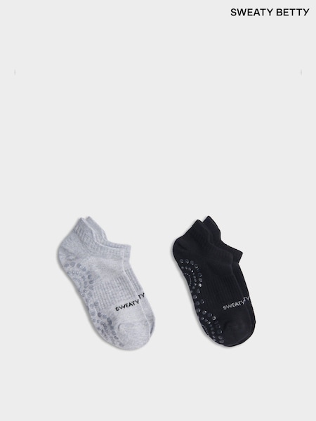 Musta - Sweaty Betty Reformer Ankle Gripper Socks 2 Pack (F50073) | €39