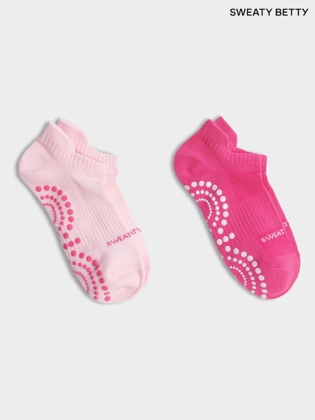 Roze - Sweaty Betty Reformer Ankle Gripper Socks 2 Pack (F50074) | € 38