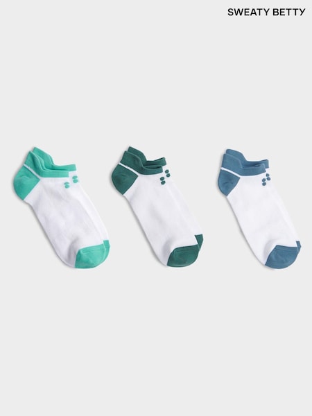 Sweaty Betty Blue Lightweight Trainer Socks 3 Pack (F50075) | €28