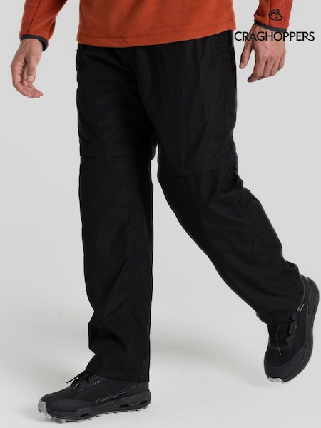 Craghoppers Kiwi Convertible Black Trousers (F50137) | €79