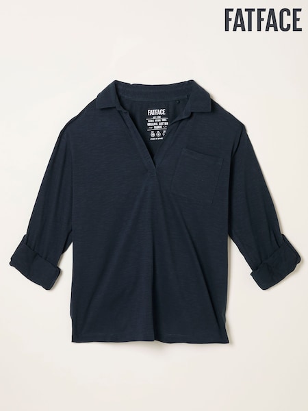 FatFace Paige Navy Jersey Shirt (F50241) | R$ 345