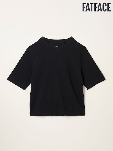 Preto - FatFace Relaxed T Shirt (F50246) | R$ 290
