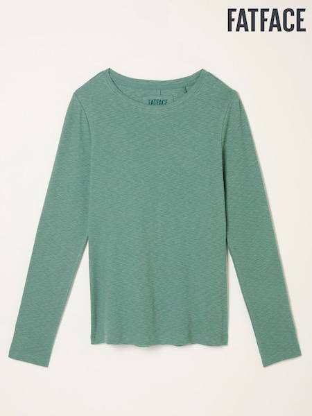 Ovo de pato azul - FatFace Long Sleeve Top (F50257) | R$ 290