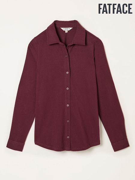 FatFace Selby Burgundy Jersey Shirt (F50262) | 2,103 UAH