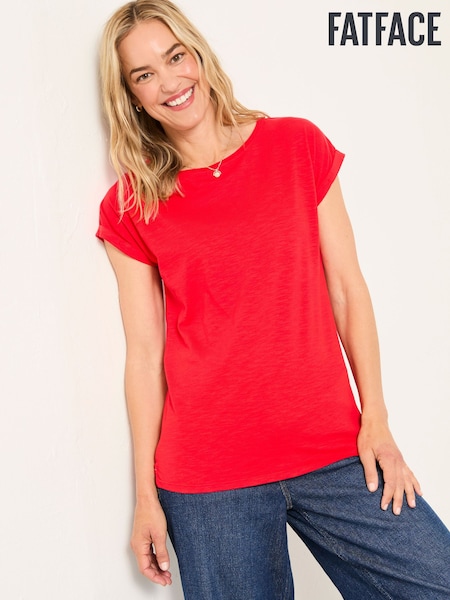 FatFace Ivy Red T-Shirt (F50284) | 124 QAR