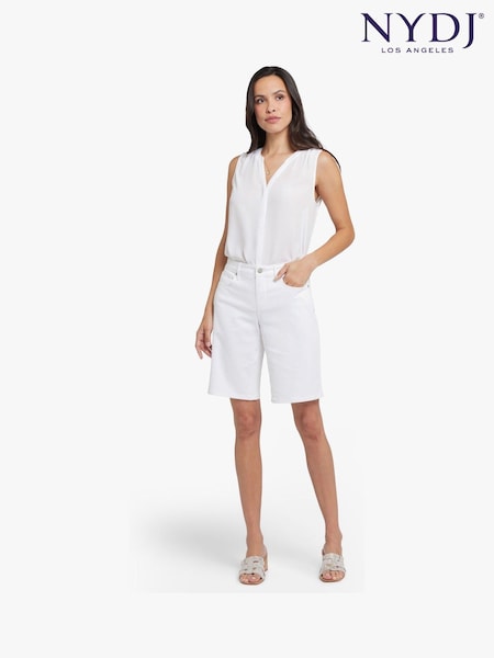 NYDJ Lilly Denim White Shorts (F50294) | ₪453