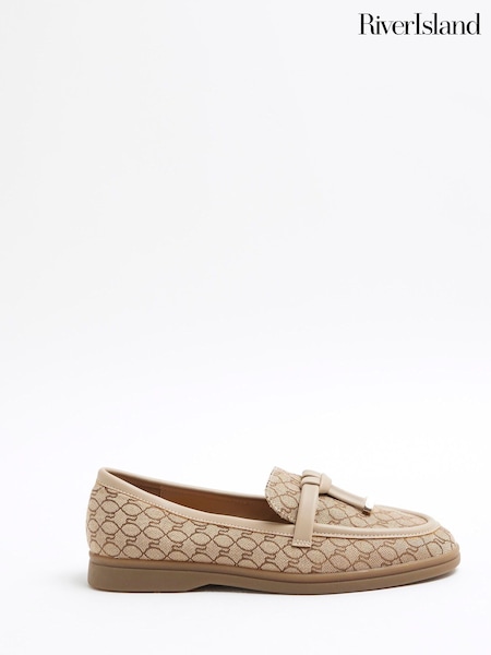 River Island Brown Gumsole Suede Loafers (F50351) | €42