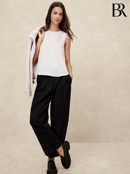 Valkoinen - Banana Republic Shell Tank Top (F50432) | €47