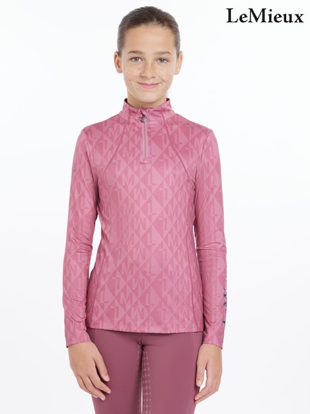 LeMieux Young Rider Clea Base Layer Peony Sweat Top (F50446) | €53