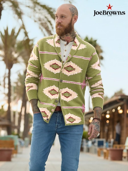 Joe Browns Print Shawl Cardigan (F50513) | 484 LEI