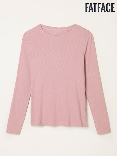 Rosa - FatFace Long Sleeve Top (F50561) | R$ 290