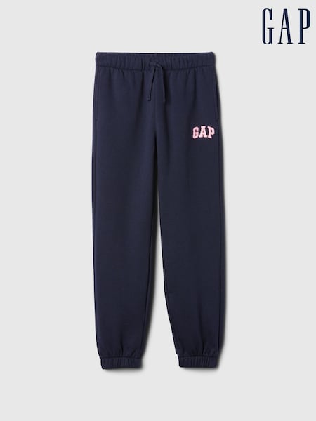 Sininen - Gap Logo Fleecevuorattu Verryttelyhousut (4-13v) (F50575) | €28