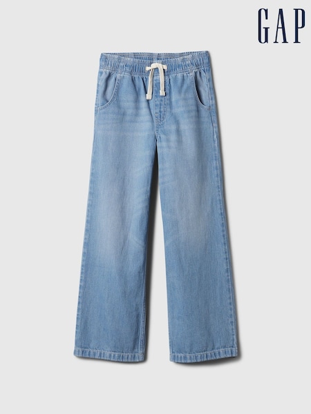 Gap Blue High Waisted Wide-Leg Pull On Jeans (4-13yrs) (F50583) | €33