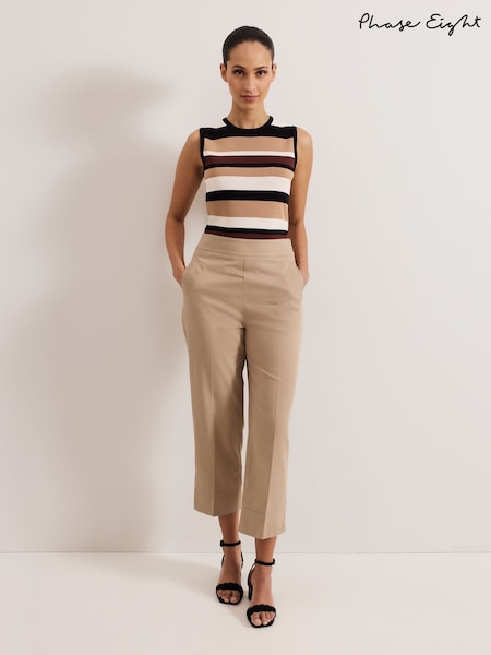 Phase Eight Natural Ellwood Trousers (F50604) | ₪478