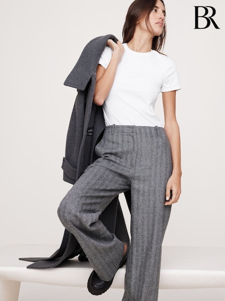 Valkoinen - Banana Republic Refined Shrunken T-paita (F50631) | €47