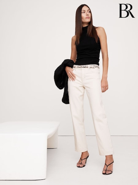 Musta - Banana Republic Refined Mock-Neck Tank Top (F50641) | €63