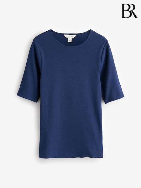 Banana Republic Ribbed Elbow-Sleeve T-Shirt (F50649) | €39