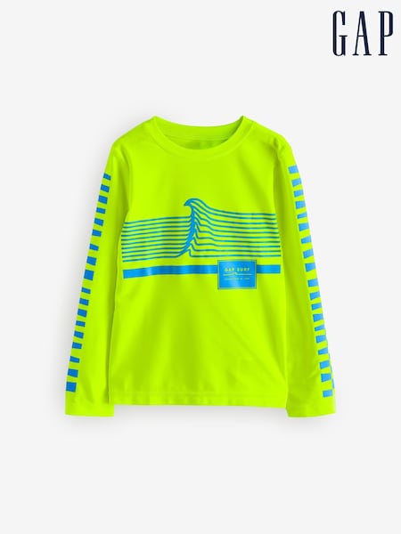 Gap Yellow Long Sleeve Swim Rash Guard (4-13yrs) (F50656) | €24