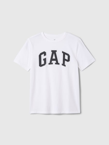 Gap White Logo Short Sleeve Crew Neck T-Shirt (4-13yrs) (F50675) | €14