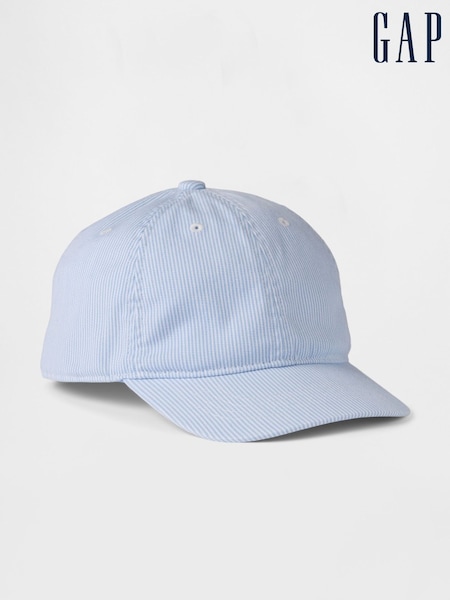 Gap Blue Stripe Kids Denim Baseball Cap (4-10yrs) (F50680) | €17