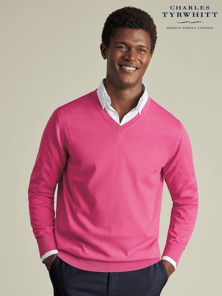 Charles Tyrwhitt Merino V-Neck Jumper (F50744) | R$ 790