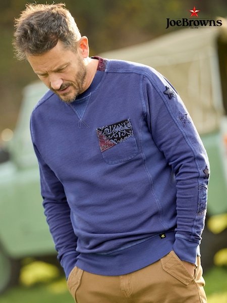 Joe Browns Blue Limited Edition Bandana Sweatshirt (F50806) | R$ 590