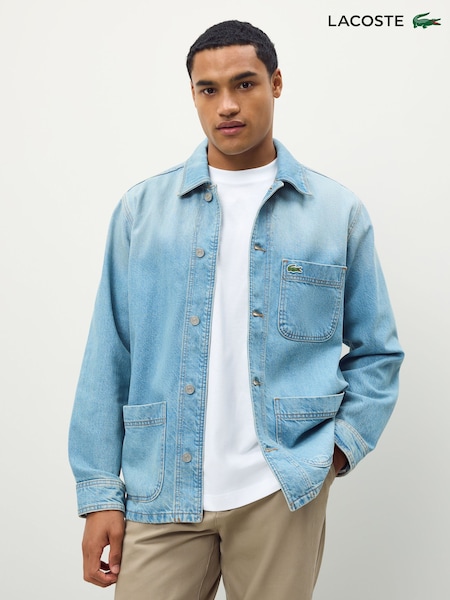 Lacoste Blue Cotton Denim Overshirt (F50861) | €226