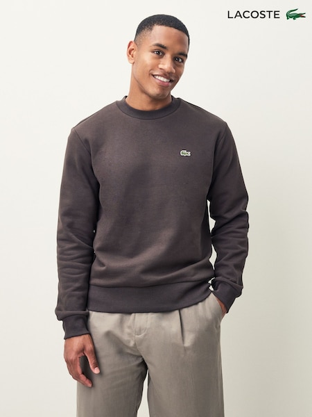 Lacoste Brown Classic Fit Brushed Fleece Sweatshirt (F50913) | €154