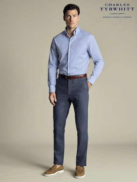Charles Tyrwhitt Blue Slim Fit Smart Casual Chino Trousers (F50975) | €118