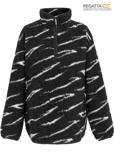 Regatta Black Frankie Borg Half Zip Fleece (F50982) | €73