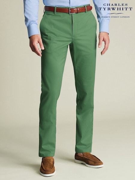 Charles Tyrwhitt Green Classic Fit Smart Casual Chino Trousers (F50985) | R$ 890