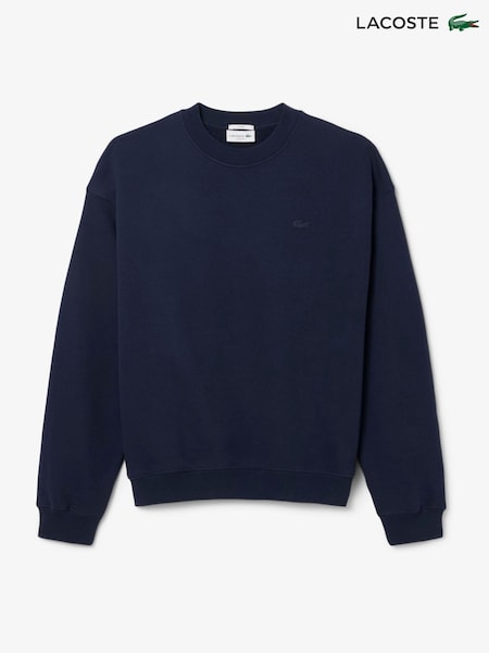 Lacoste Blue Loose Fit Fleece Sweatshirt (F51012) | €172