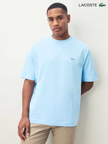 Lacoste Blue Loose Fit Heavy Cotton Jersey T-Shirt (F51017) | €92