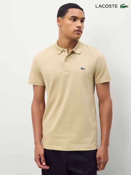 Lacoste Brown Regular Fit Cotton Ottoman Polo Shirt (F51025) | €101