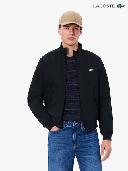 Lacoste Blue Waterproof Twill Harrington Jacket (F51045) | €281