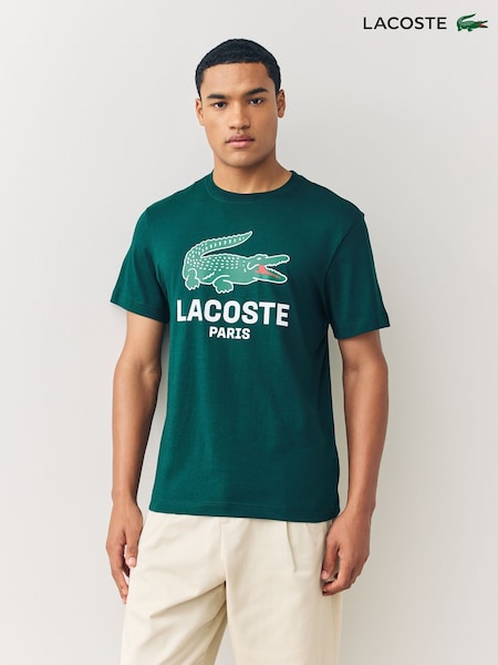 Lacoste Green Regular Fit Printed Jersey T-Shirt (F51062) | €78