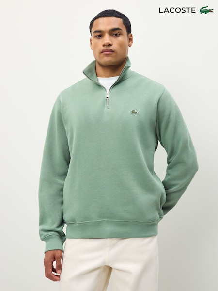 Lacoste Green Regular Fit High Neck Zipped Sweatshirt (F51106) | € 179