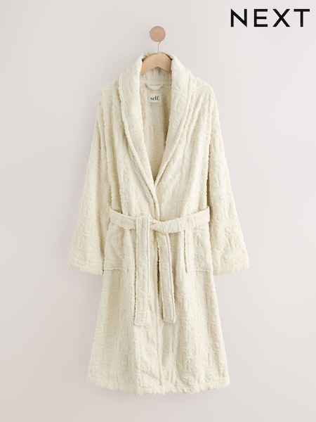 self. Ecru Cotton Towelling Robe (F51153) | € 81