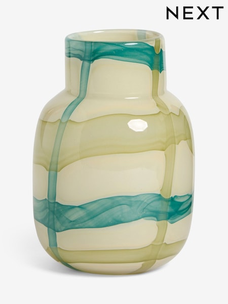 Green/Blue Swirl Glass Vase (F51238) | AED102