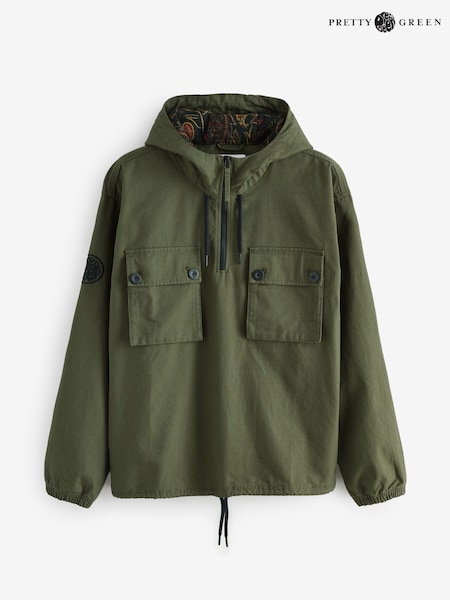 Pretty Green Green Hatton Smock Jacket (F51264) | 544 QAR